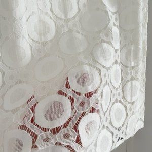 Trina Turk White Lace Shift Dress